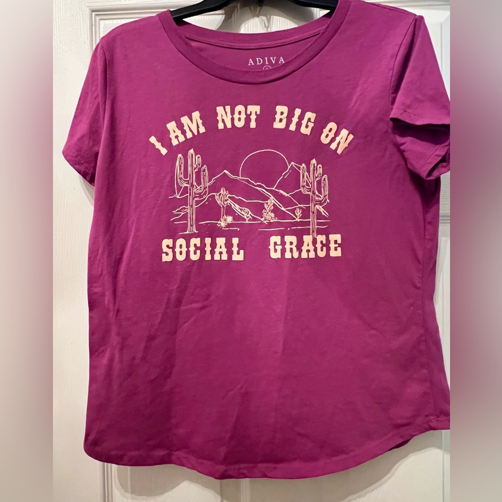 Playful T Shirt “I’m Not Big On Social Graces”